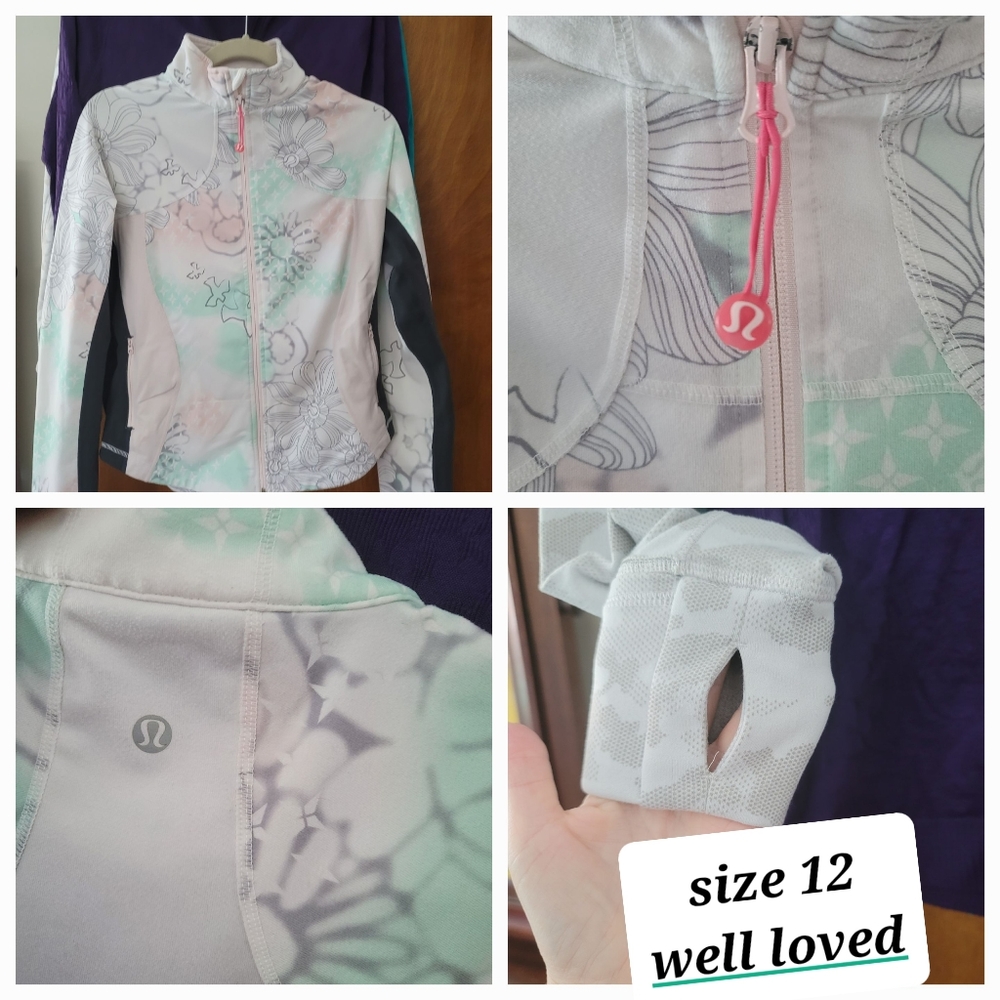 **SOLD** Lululemon full zip jacket. Size 12